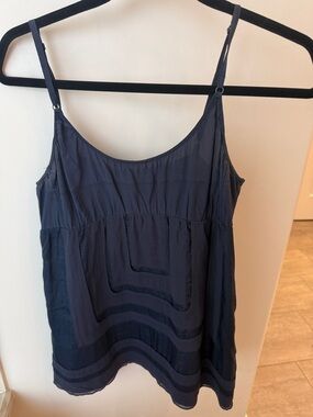 Vince Navy Blue Adjustable Strap Camisole
